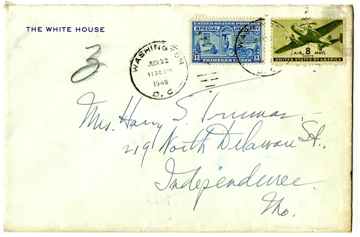 Letter from Harry S. Truman to Bess W. Truman