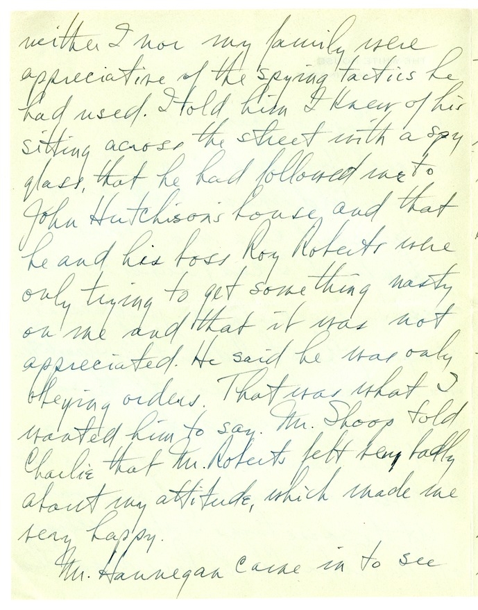 Letter from Harry S. Truman to Bess W. Truman