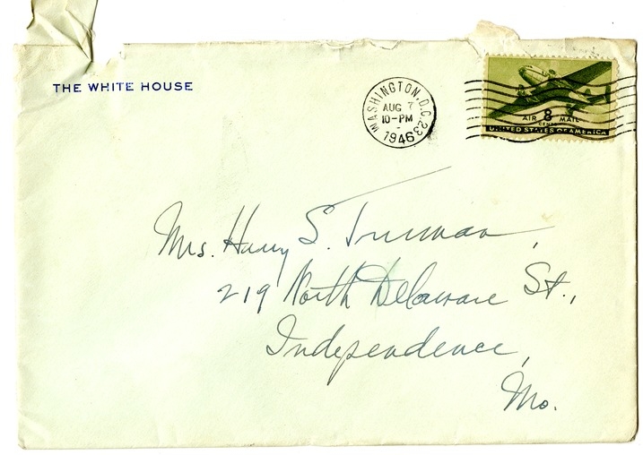 Letter from Harry S. Truman to Bess W. Truman