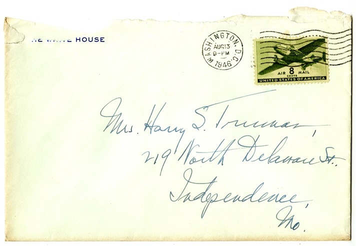 Letter from Harry S. Truman to Bess W. Truman