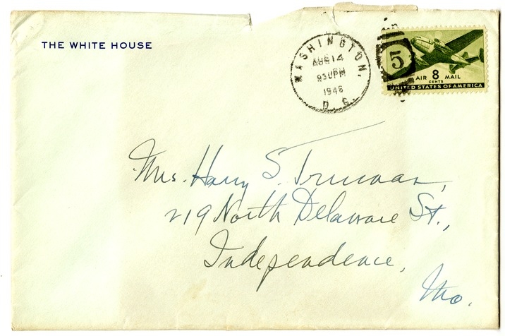 Letter from Harry S. Truman to Bess W. Truman