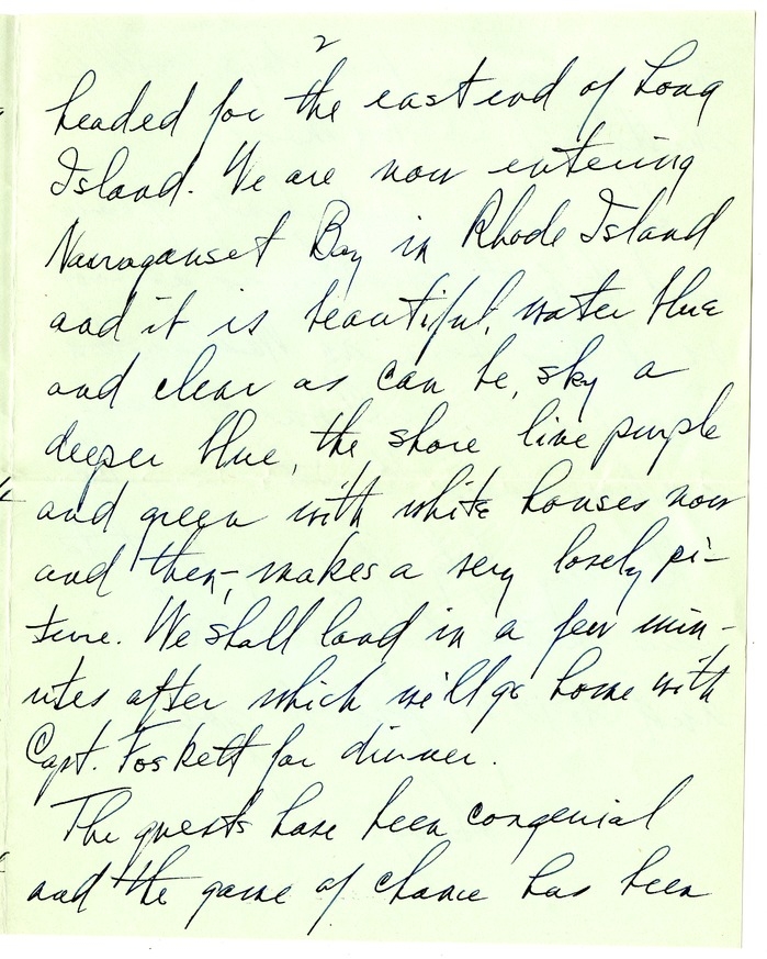 Letter from Harry S. Truman to Bess W. Truman