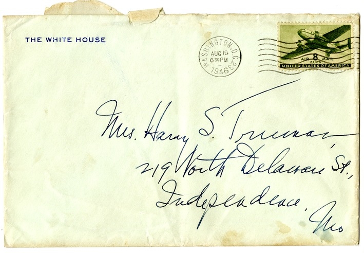 Letter from Harry S. Truman to Bess W. Truman