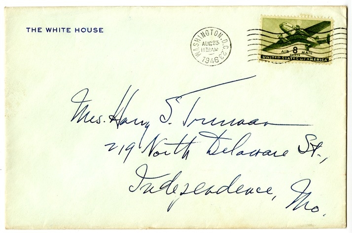 Letter from Harry S. Truman to Bess W. Truman