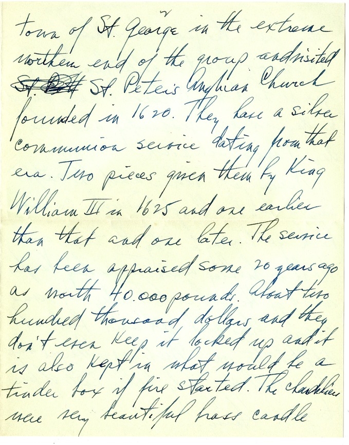 Letter from Harry S. Truman to Bess W. Truman
