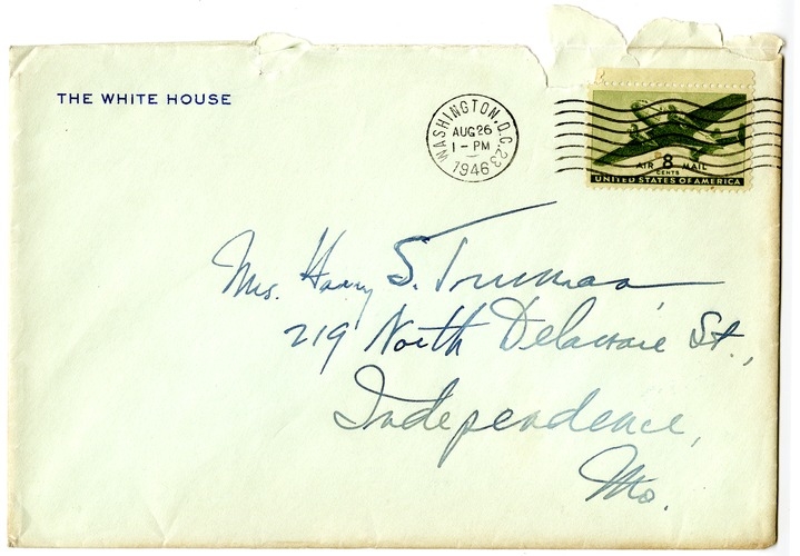Letter from Harry S. Truman to Bess W. Truman