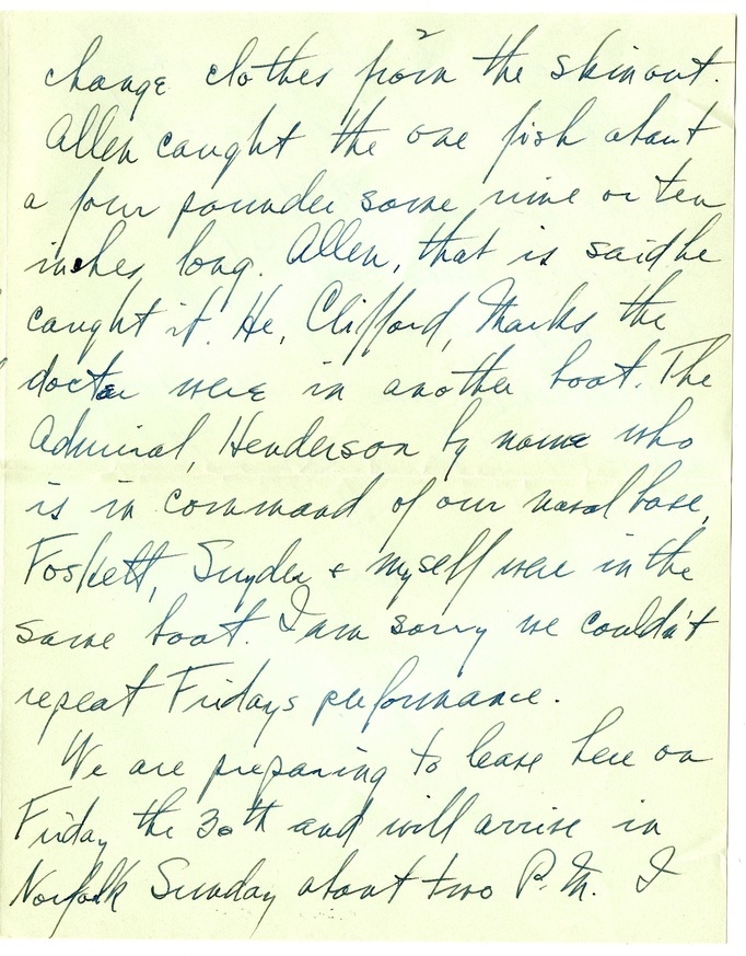 Letter from Harry S. Truman to Bess W. Truman