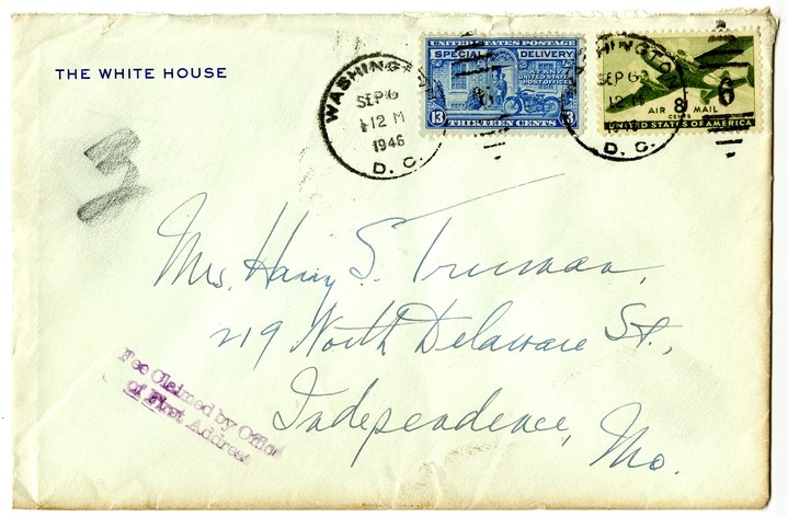 Letter from Harry S. Truman to Bess W. Truman