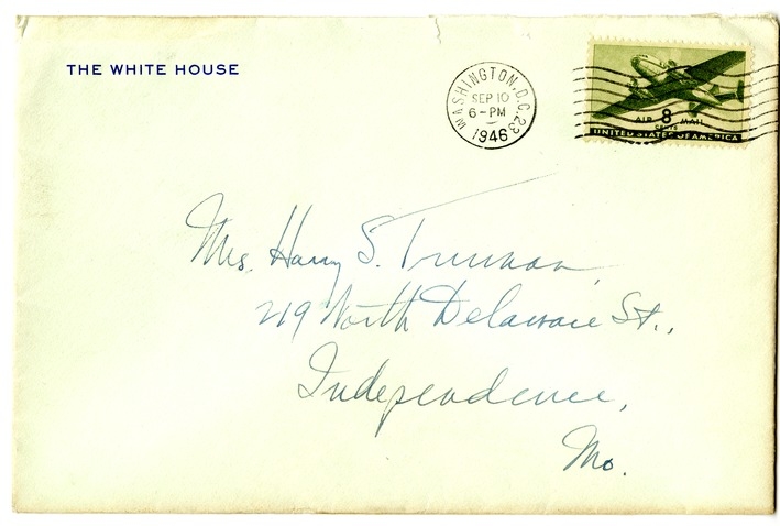 Letter from Harry S. Truman to Bess W. Truman