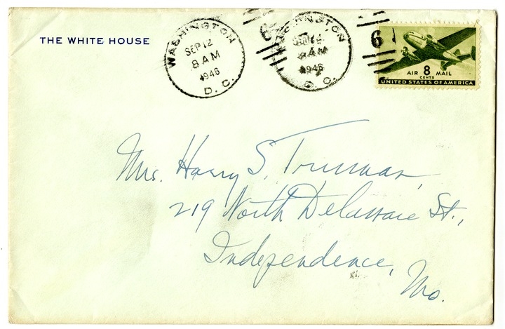 Letter from Harry S. Truman to Bess W. Truman