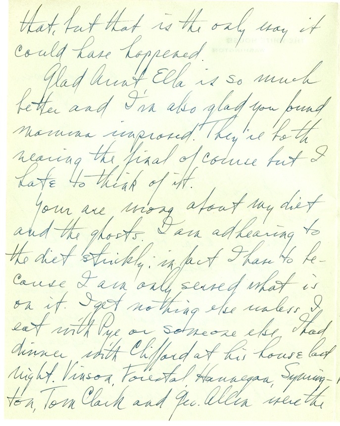 Letter from Harry S. Truman to Bess W. Truman