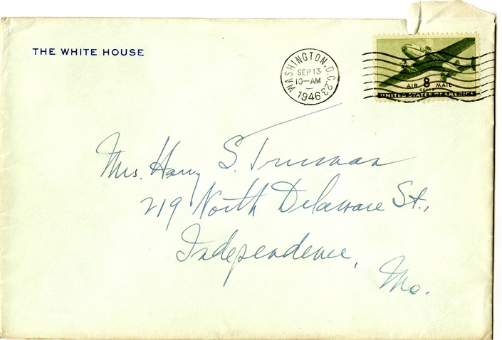 Letter from Harry S. Truman to Bess W. Truman