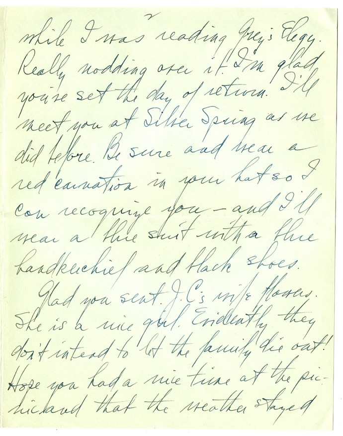 Letter from Harry S. Truman to Bess W. Truman