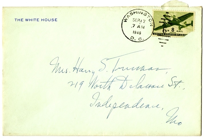 Letter from Harry S. Truman to Bess W. Truman