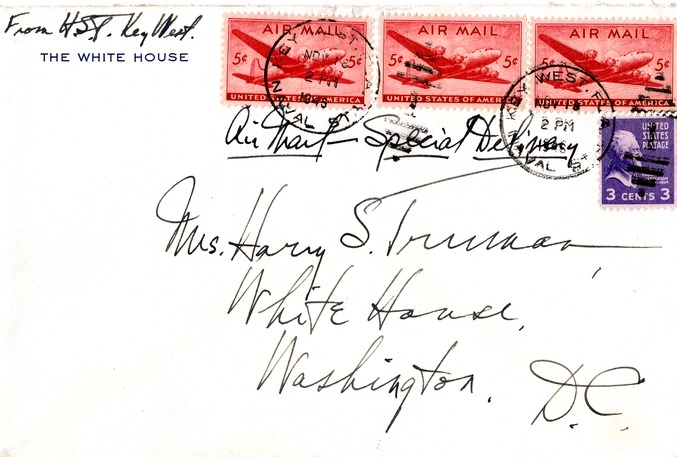 Letter from Harry S. Truman to Bess W. Truman