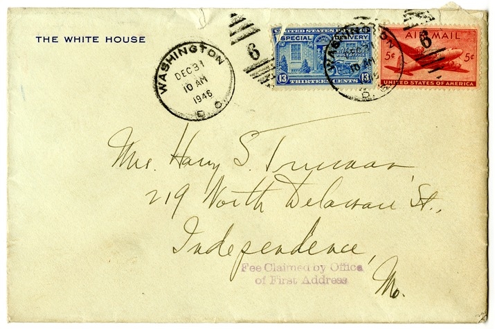 Letter from Harry S. Truman to Bess W. Truman