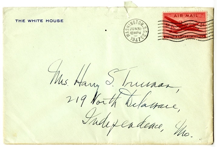 Letter from Harry S. Truman to Bess W. Truman