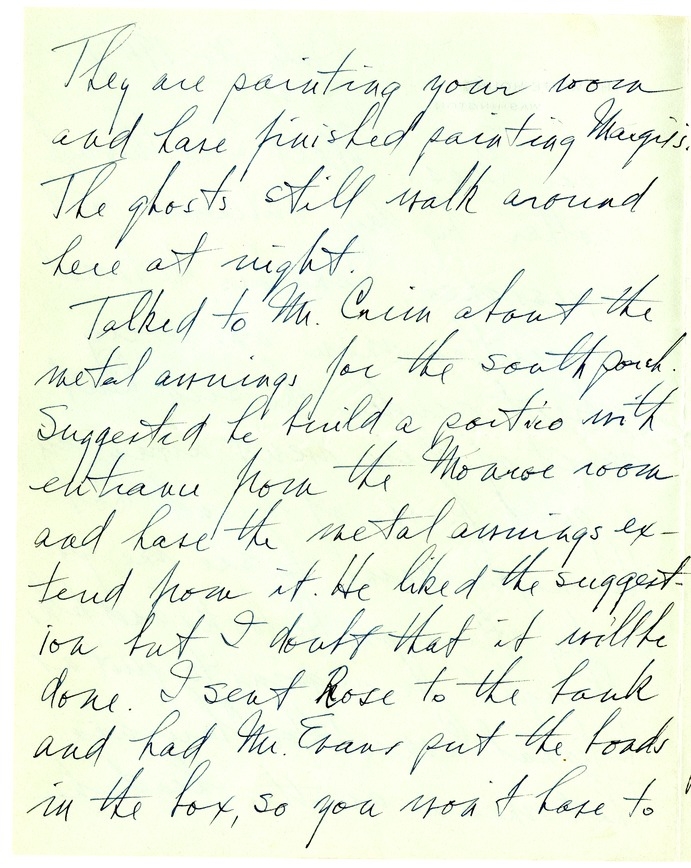 Letter from Harry S. Truman to Bess W. Truman