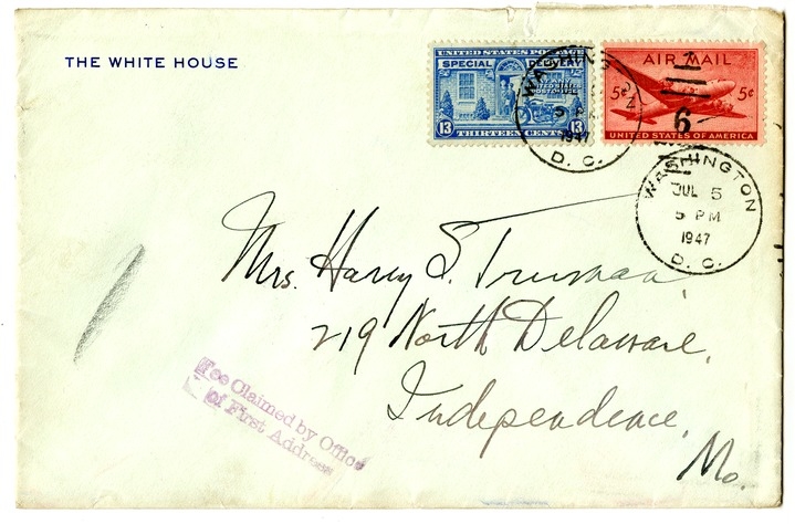 Letter from Harry S. Truman to Bess W. Truman