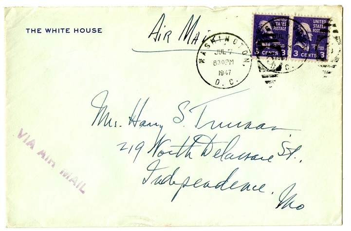Letter from Harry S. Truman to Bess W. Truman