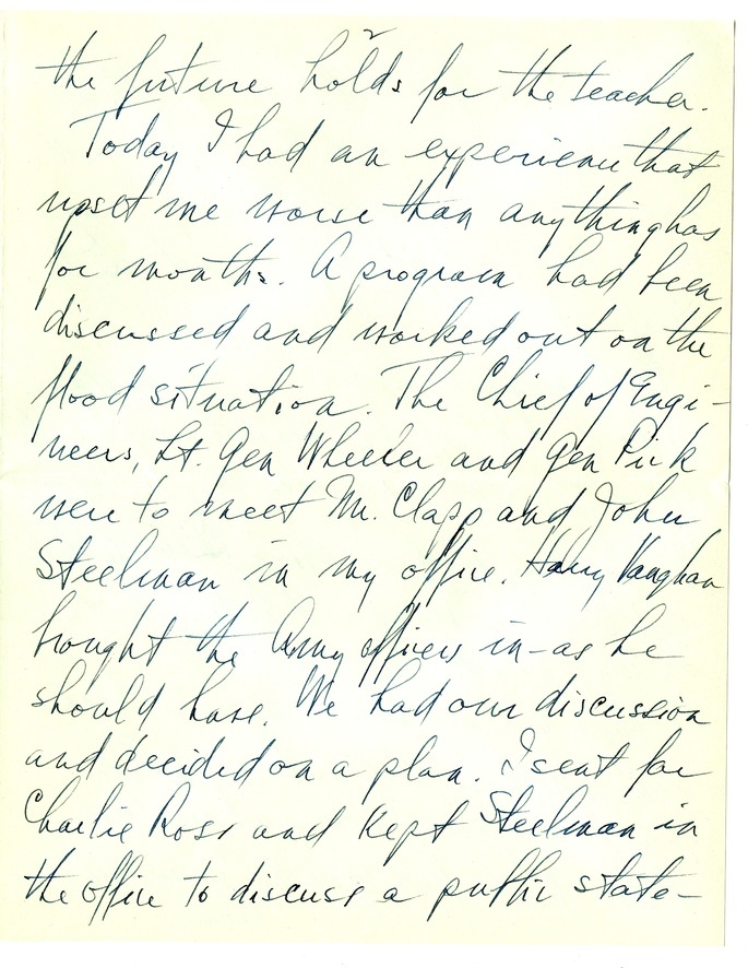 Letter from Harry S. Truman to Bess W. Truman