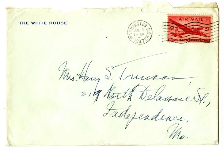 Letter from Harry S. Truman to Bess W. Truman