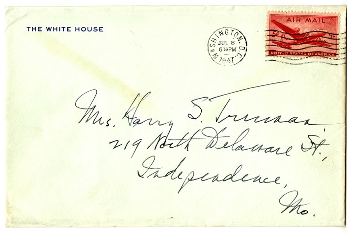 Letter from Harry S. Truman to Bess W. Truman