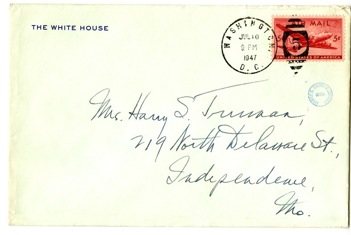 Letter from Harry S. Truman to Bess W. Truman