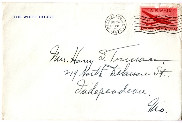 Letter from Harry S. Truman to Bess W. Truman