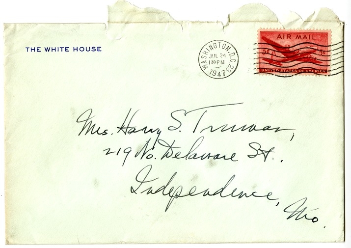 Letter from Harry S. Truman to Bess W. Truman