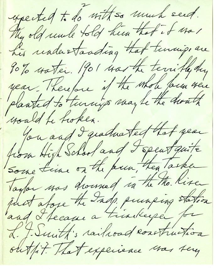 Letter from Harry S. Truman to Bess W. Truman