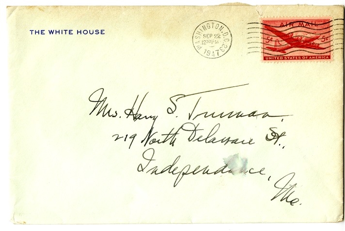 Letter from Harry S. Truman to Bess W. Truman