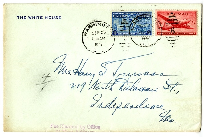 Letter from Harry S. Truman to Bess W. Truman
