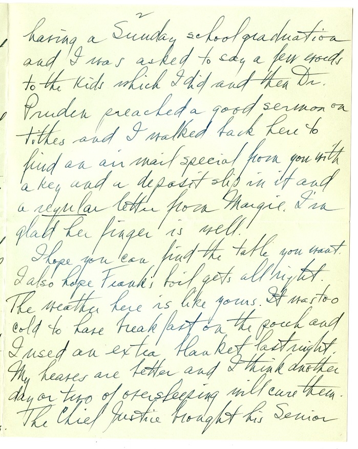 Letter from Harry S. Truman to Bess W. Truman