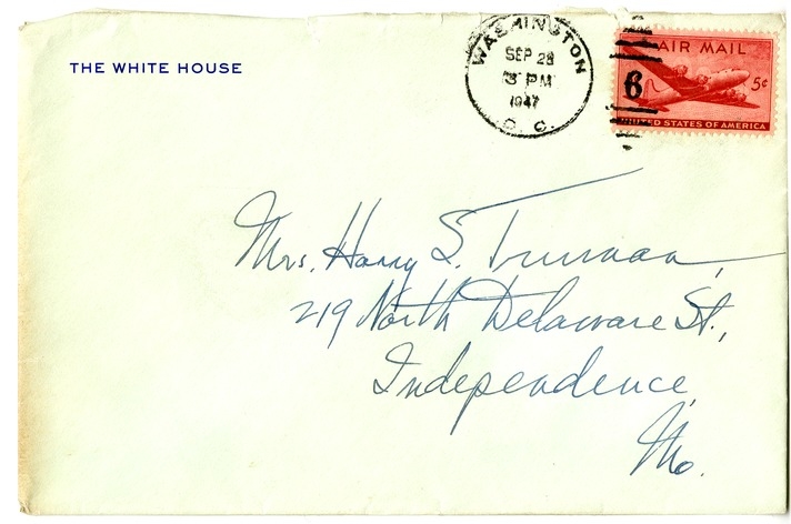 Letter from Harry S. Truman to Bess W. Truman