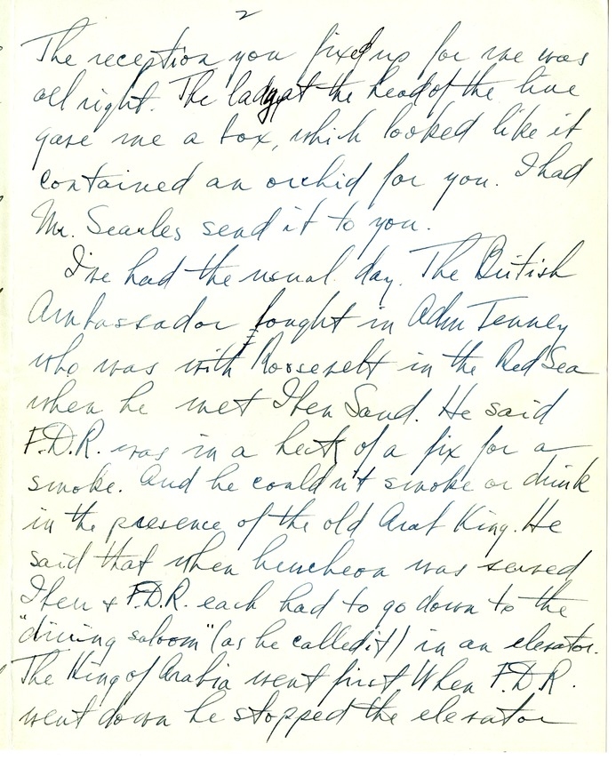 Letter from Harry S. Truman to Bess W. Truman