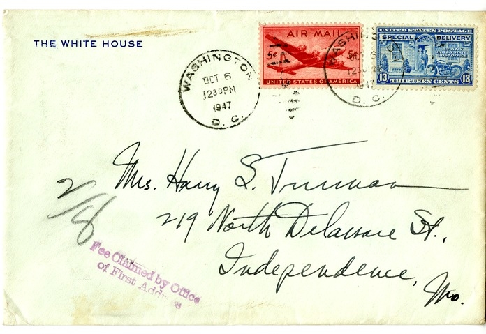 Letter from Harry S. Truman to Bess W. Truman