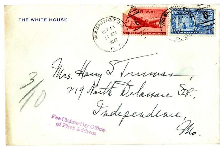 Letter from Harry S. Truman to Bess W. Truman