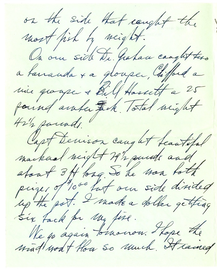 Letter from Harry S. Truman to Bess W. Truman