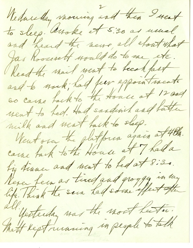 Letter from Harry S. Truman to Bess W. Truman