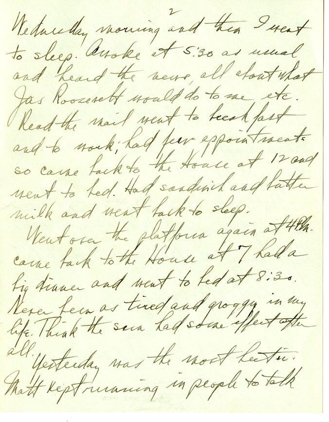 Letter from Harry S. Truman to Bess W. Truman