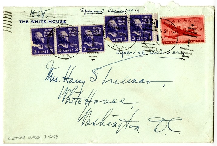 Letter from Harry S. Truman to Bess W. Truman
