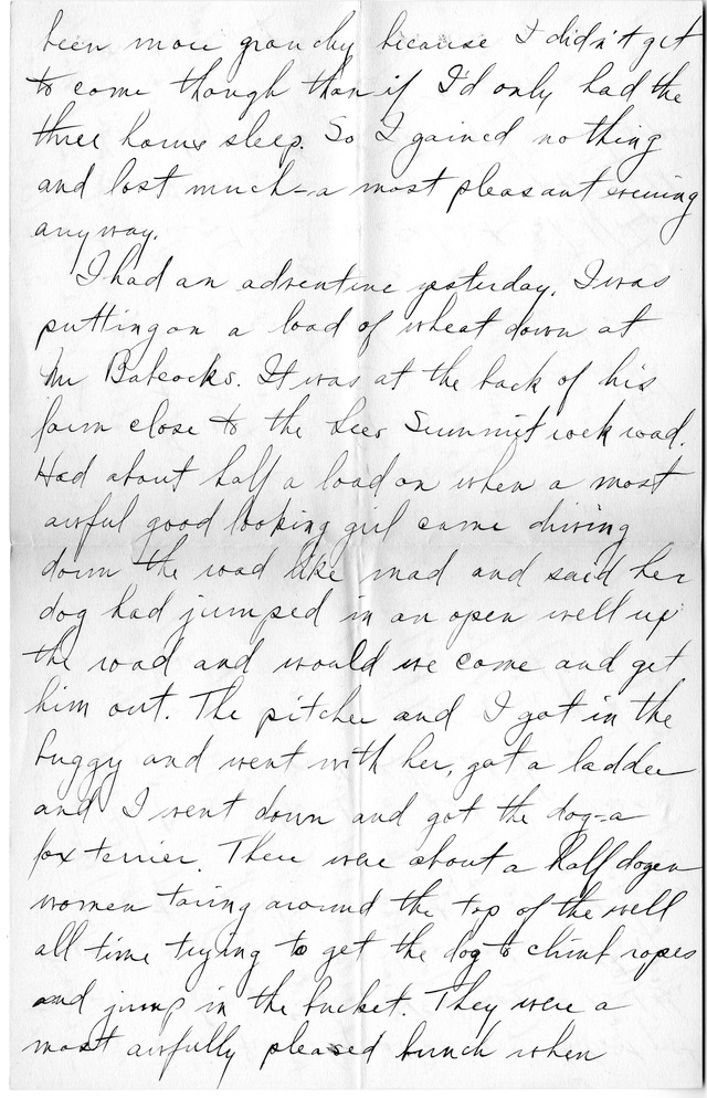 Letter from Harry S. Truman to Bess Wallace