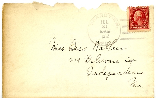 Letter from Harry S. Truman to Bess Wallace