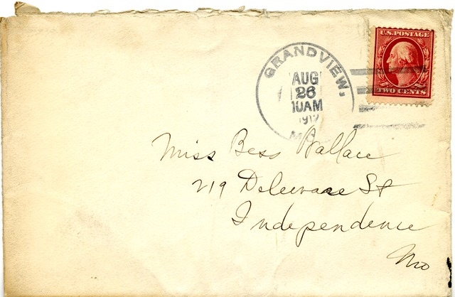 Letter from Harry S. Truman to Bess Wallace