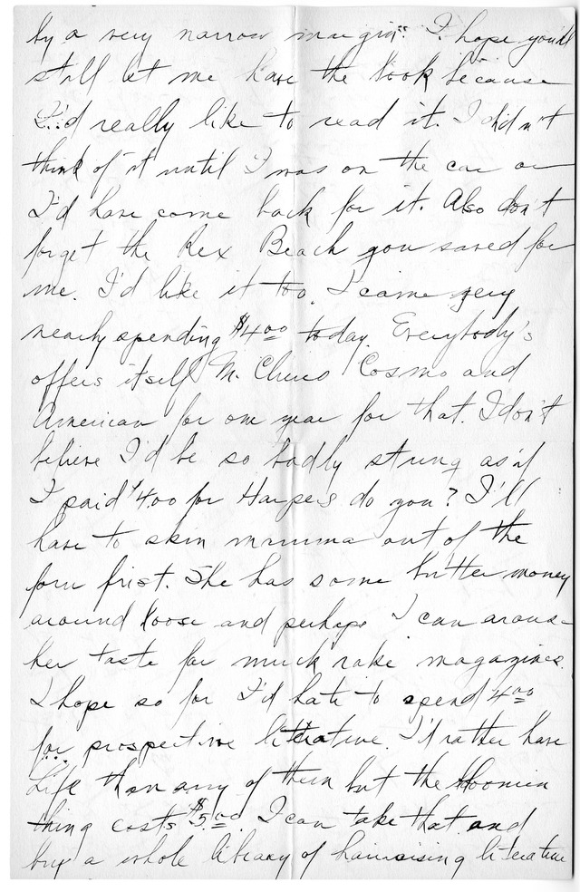 Letter from Harry S. Truman to Bess Wallace