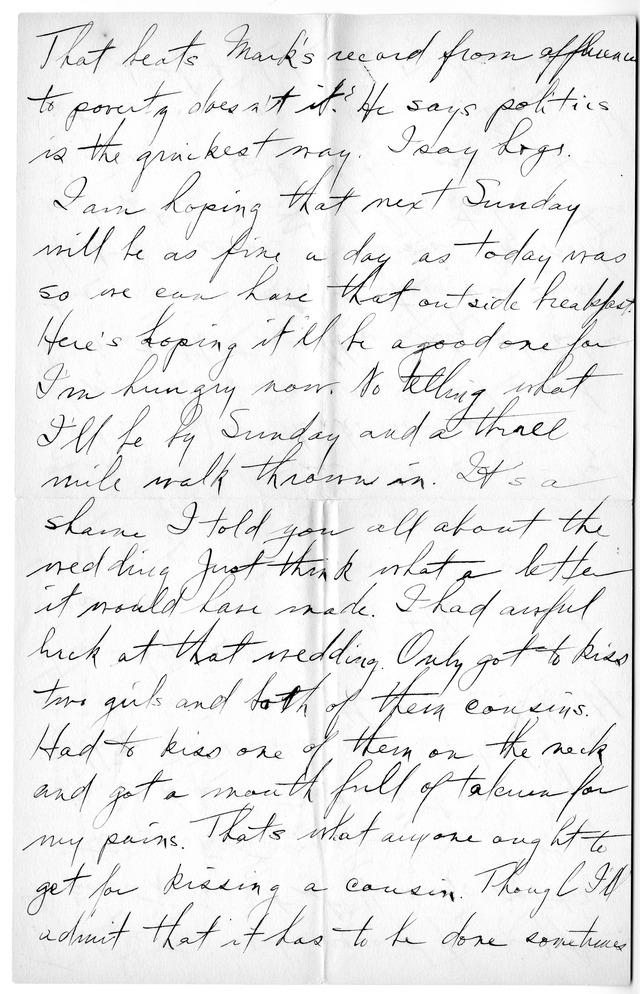 Letter from Harry S. Truman to Bess Wallace