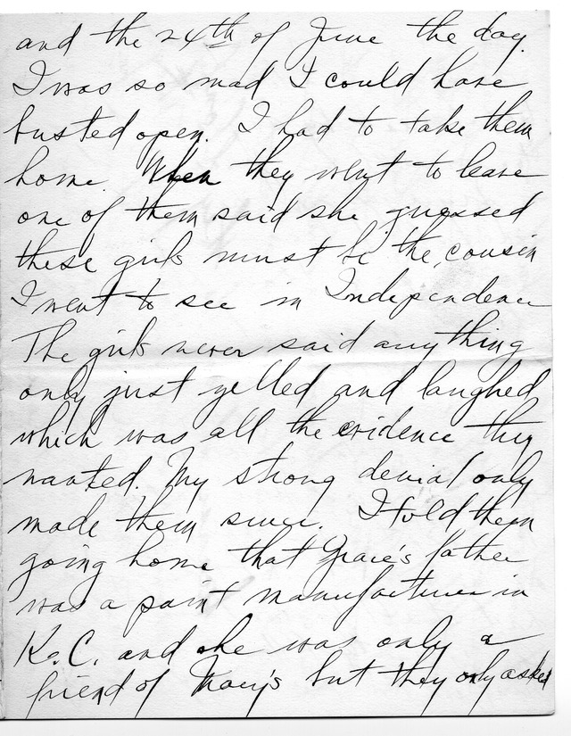 Letter from Harry S. Truman to Bess Wallace