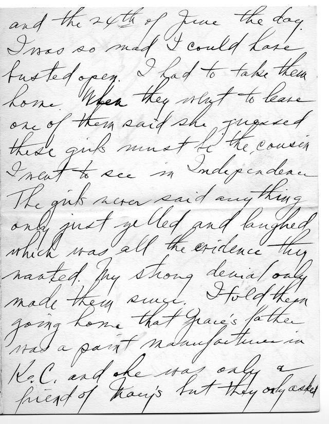 Letter from Harry S. Truman to Bess Wallace