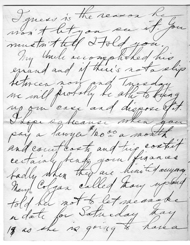 Letter from Harry S. Truman to Bess Wallace